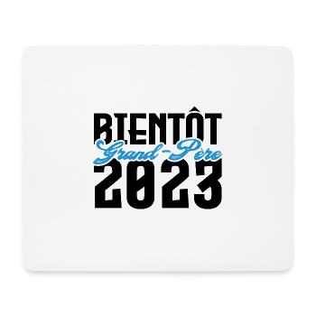 Cadeau Annonce grossesse bientôt Grand-père 2023. - Tapis de souris (format paysage) - blanc - Devant