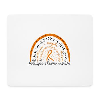 Rainbow Multiple Sclerosis Warrior - Mouse Pad (horizontal) - white - Front