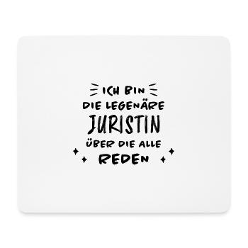 Juristin Beruf Lustige Spruch Jurist Jura Geschenk - Mousepad (Querformat) - Weiß - Vorne