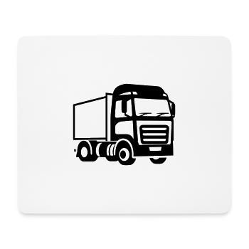 Lkw - Mousepad (Querformat) - Weiß - Vorne