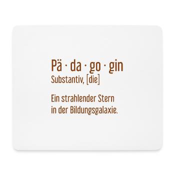 Pädagogin Pädagoginnen Schule Lehrerin Unterricht - Mousepad (Querformat) - Weiß - Vorne