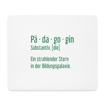 Pädagogin Pädagoginnen Schule Lehrerin Unterricht - Mousepad (Querformat) - Weiß - Vorne