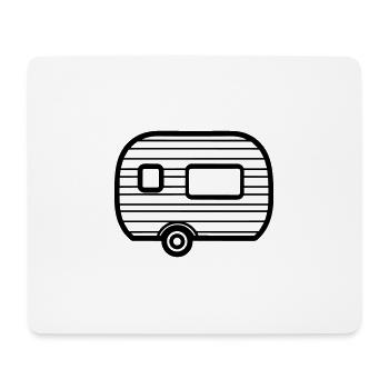 petite caravane - Tapis de souris (format paysage) - blanc - Devant