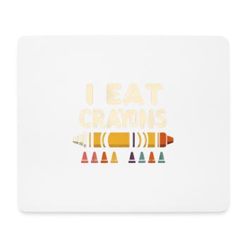 I Eat Crayons 5 - Mouse Pad (horizontal) - white - Front