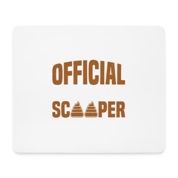 Official Pooper Scooper 60 - Mousepad (Querformat) - Weiß - Vorne