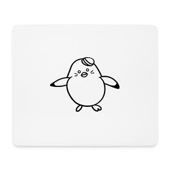 Pingouin - Tapis de souris (format paysage) - blanc - Devant