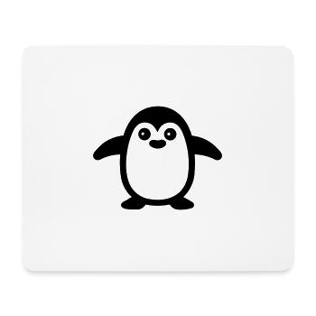 Pingouin - Tapis de souris (format paysage) - blanc - Devant