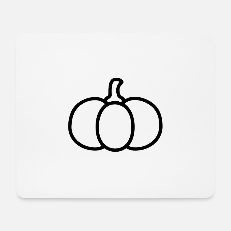 citrouille - Tapis de souris (format paysage) - blanc