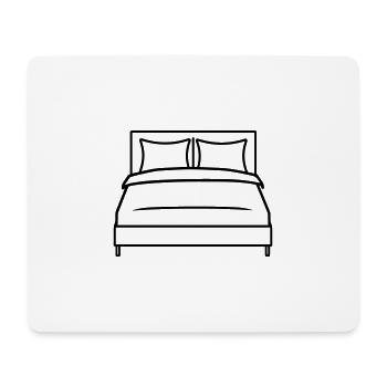 bed - Mouse Pad (horizontal) - white - Front