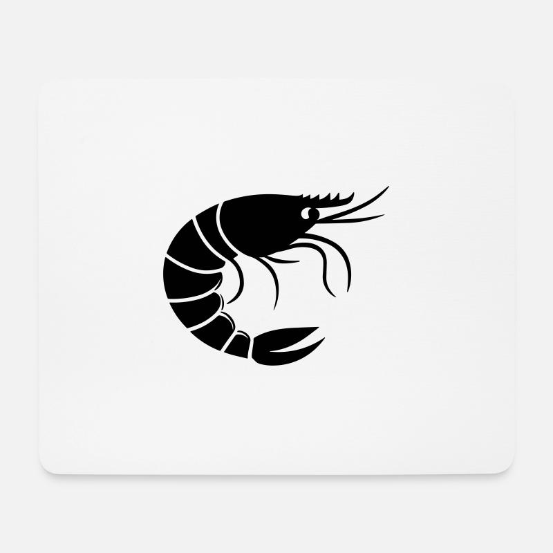Shrimp - Mouse Pad (horizontal) - white