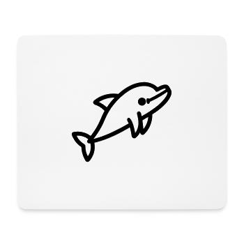 Delfin - Mousepad (Querformat) - Weiß - Vorne