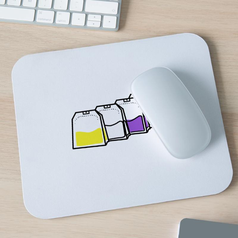 Nonbinary Pride Teebeutel Nonbinary Pride Mousepad (Querformat)