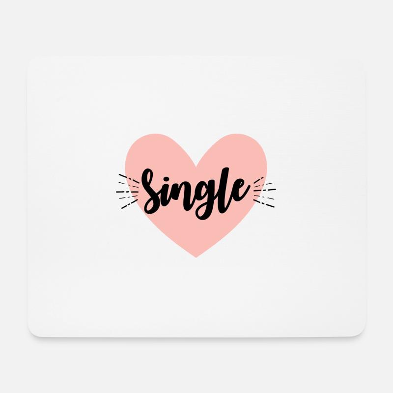 Single - Mousepad (Querformat) - Weiß