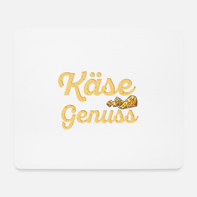 Käse Mein Käse ist Genuss Käser Geschenk - Mousepad (Querformat) - Weiß