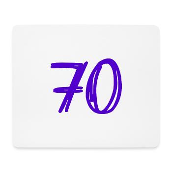 70 JAHRE. 70-JÄHRIGES JUBILÄUM. GEBURTSTAG 70 JAHRE. 70 - Mousepad (Querformat) - Weiß - Vorne