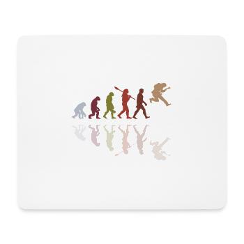 Human Evolution Guitar Band Retro Vintage - Tapis de souris (format paysage) - blanc - Devant
