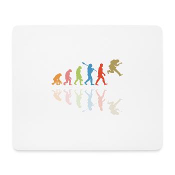 Human Evolution Guitar Band Retro Vintage - Tapis de souris (format paysage) - blanc - Devant