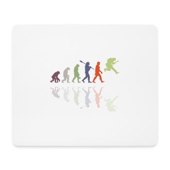 Human Evolution Guitar Band Retro Vintage - Tapis de souris (format paysage) - blanc - Devant
