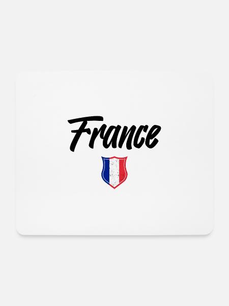 FRANKREICH - Mousepad (Querformat) - Weiß