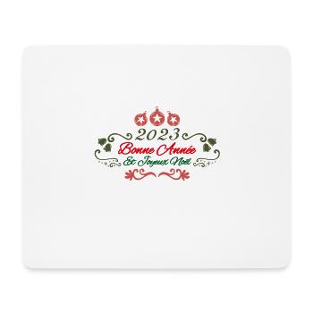 Joyeux Noel, cadeau bonne Année. 2023.Cadeau Noël. - Tapis de souris (format paysage) - blanc - Devant