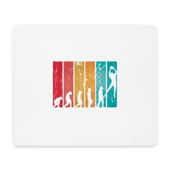 Rugby Ball Sport Player Retro Evolution Rugby Team - Mouse Pad (horizontal) - white - Front