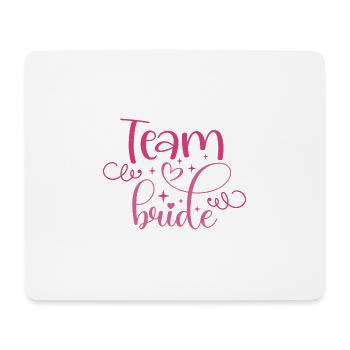 Team Braut Junggesellenabschied Herzen Braut Geschenk Jung - Mousepad (Querformat) - Weiß - Vorne