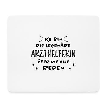 Arzthelferin Lustiger Spruch Arzthelferin Geschenk - Mousepad (Querformat) - Weiß - Vorne