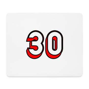 30 YEARS. 30. 30th ANNIVERSARY. 30 YEARS ANNIVERSARY - Mouse Pad (horizontal) - white - Front