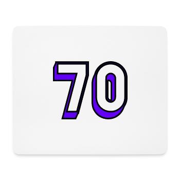 70 JAHRE. 70-JÄHRIGES JUBILÄUM. GEBURTSTAG 70 JAHRE. 70 - Mousepad (Querformat) - Weiß - Vorne