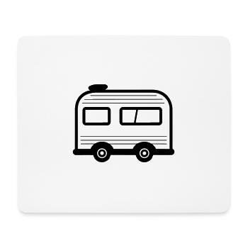 petite caravane - Tapis de souris (format paysage) - blanc - Devant