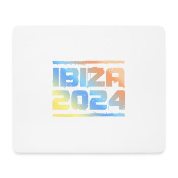 Ibiza 2024 Bunt - Mousepad (Querformat) - Weiß - Vorne