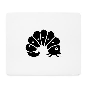 Raupe - Mousepad (Querformat) - Weiß - Vorne