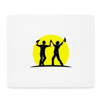 Crew Party Gruppe Feiern Jga - Mousepad (Querformat) - Weiß - Vorne