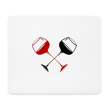 Wine Glass Red Wine Symbol Wine - Mouse Pad (horizontal) - white - Front