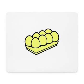 Eier symbol - Mousepad (Querformat) - Weiß - Vorne