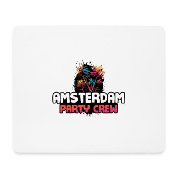 Équipe de fête d’Amsterdam - Tapis de souris (format paysage) - blanc - Devant