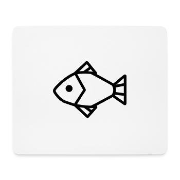 fish - Mouse Pad (horizontal) - white - Front
