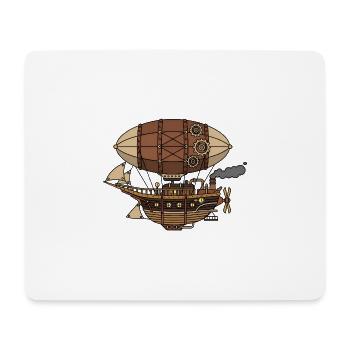 Steampunk Airship - Mouse Pad (horizontal) - white - Front