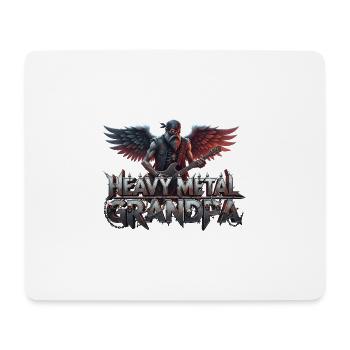 Heavy Metal Grandpa - Mousepad (Querformat) - Weiß - Vorne