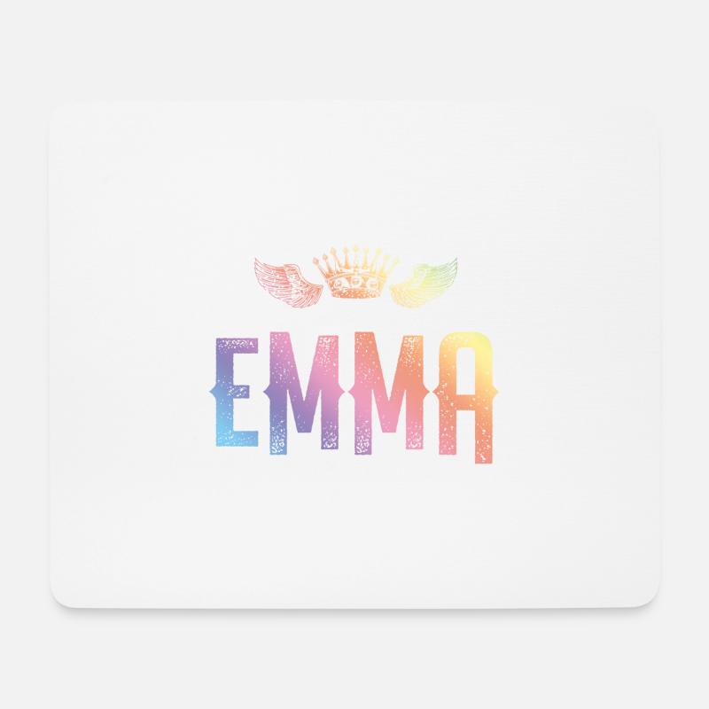 Emma - Mousepad (Querformat) - Weiß