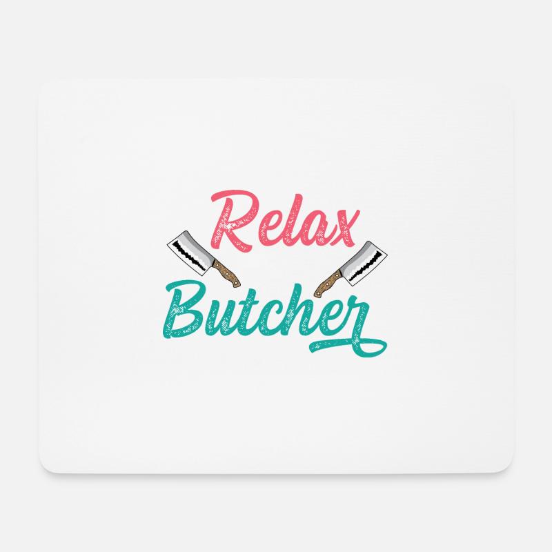 Ich habe schlimmer gesehen Metzger Geschenk - Mousepad (Querformat) - Weiß