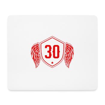 30 Nombre d’armoiries - Tapis de souris (format paysage) - blanc - Devant