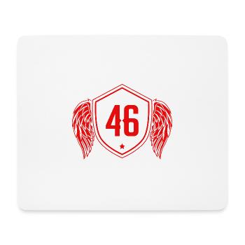 46 Nombre d’armoiries - Tapis de souris (format paysage) - blanc - Devant