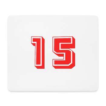 15 JAHRE. 15-jähriges JUBILÄUM. GEBURTSTAG 15 JAHRE. 15 - Mousepad (Querformat) - Weiß - Vorne