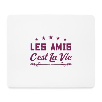 La raclette c est la vie - Tapis de souris (format paysage) - blanc - Devant