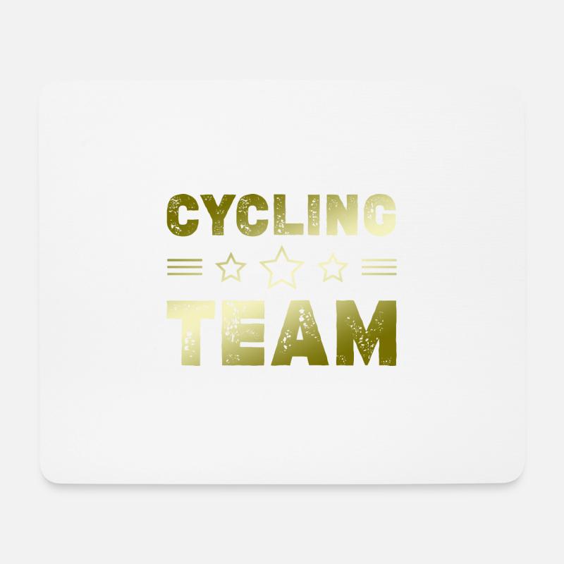 Cycling Team - Mousepad (Querformat) - Weiß