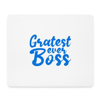 Gratest Ever Boss 4 - Mousepad (Querformat) - Weiß - Vorne