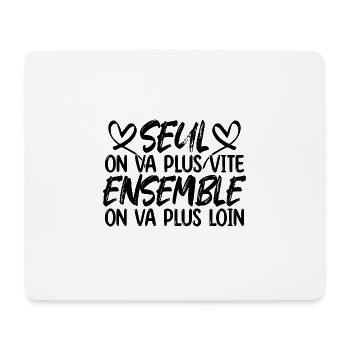 Saint Valentin meilleure Copine copain amoureux - Tapis de souris (format paysage) - blanc - Devant
