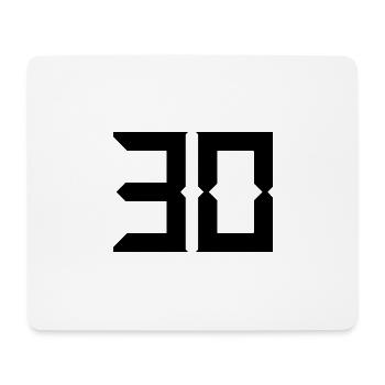 30 ANS. 30. 30e ANNIVERSAIRE. ANNIVERSAIRE 30 ANS - Tapis de souris (format paysage) - blanc - Devant