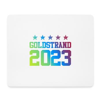 Goldstrand 2023 - Mousepad (Querformat) - Weiß - Vorne